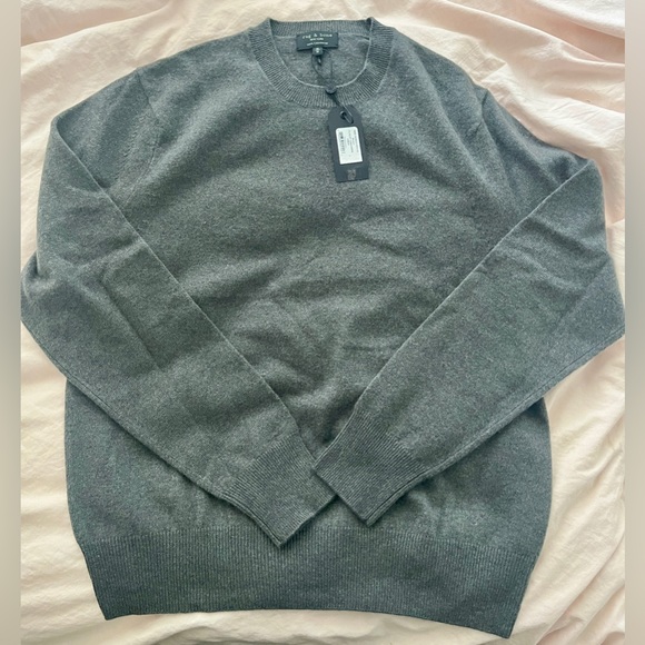 BNWT Rag & Bone Huxley cashmere sweater, size medium, brown - Picture 3 of 4